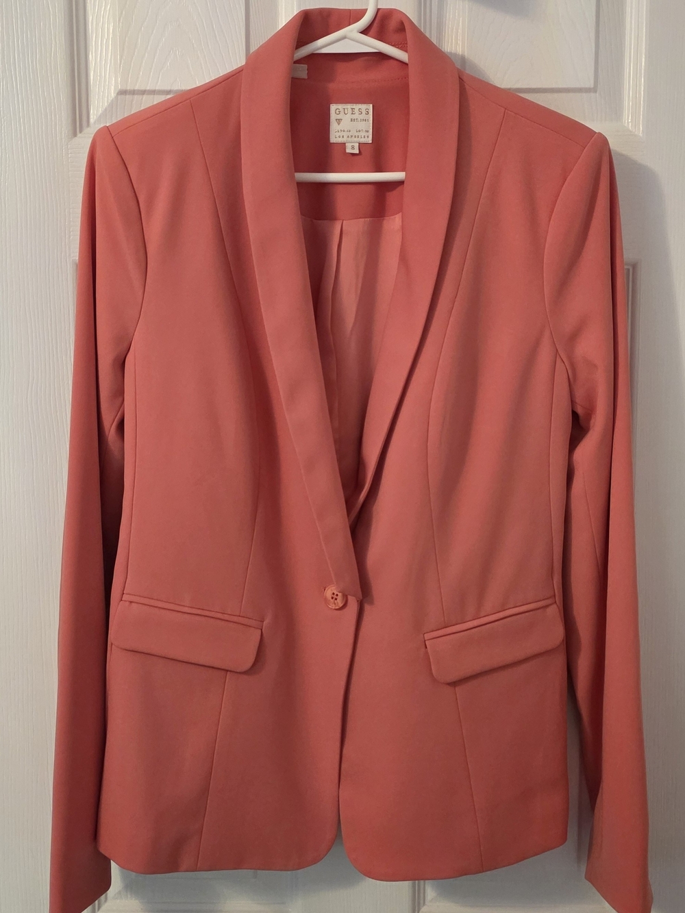 GUESS Women's Coral Blazer with Shawl Collar
